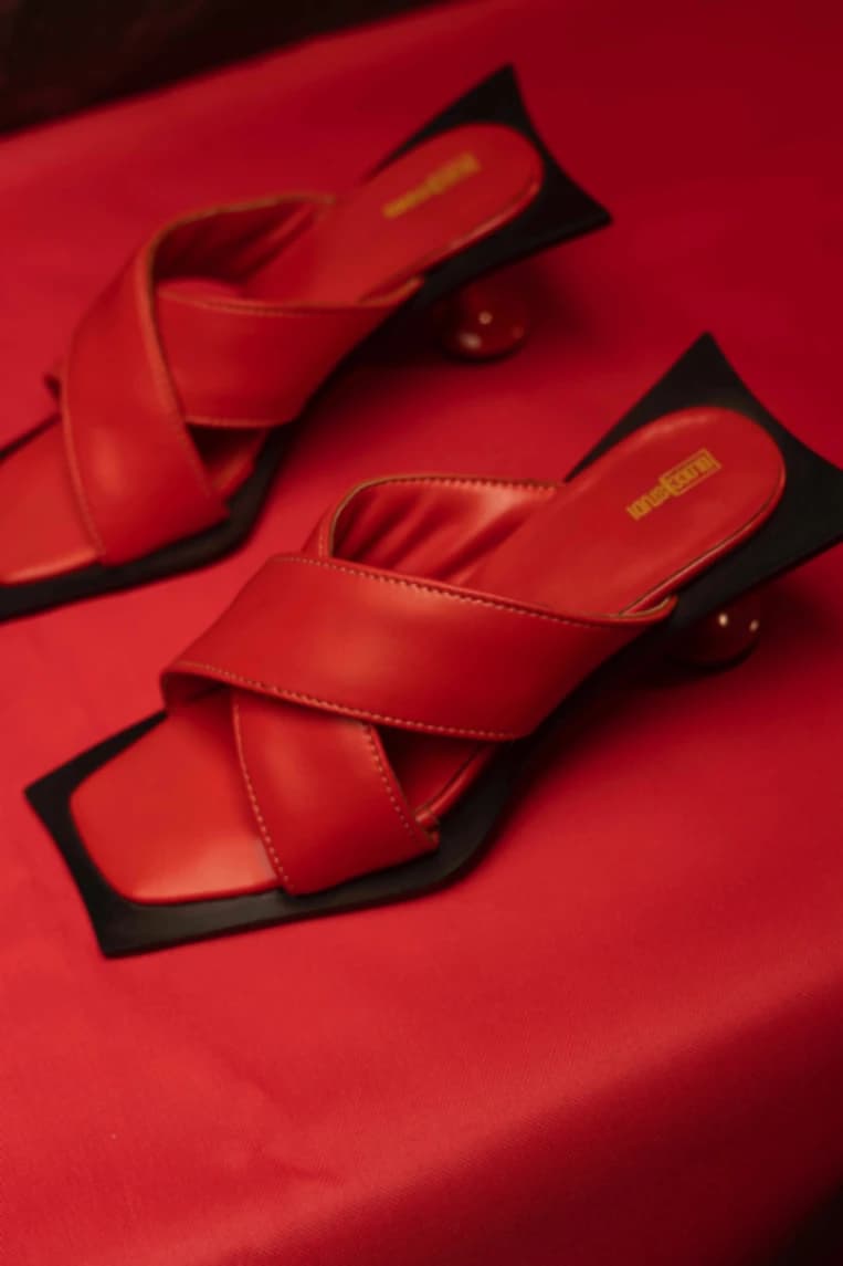 Bloody Heeled Mules
